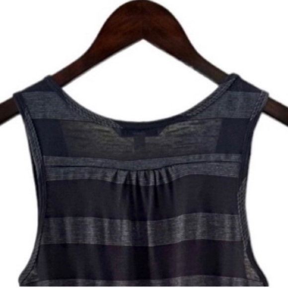 NEW CAbi Black and Grey Stripe Scoop Neck Tank Top Size XS - Picture 6 of 7